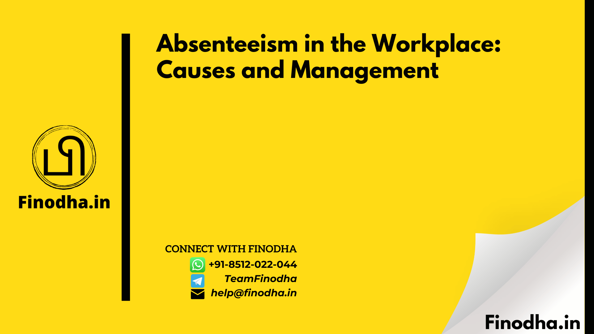 Absenteeism in the Workplace: Causes and Management