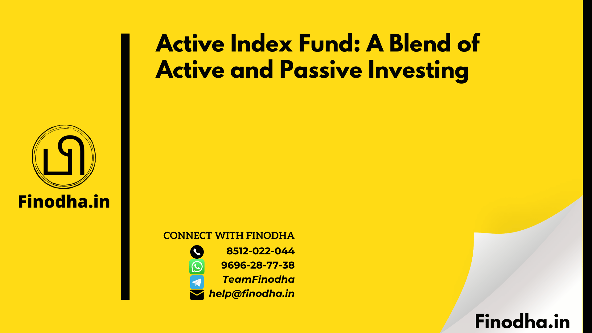 Active Index Fund A Blend of Active and Passive Investing