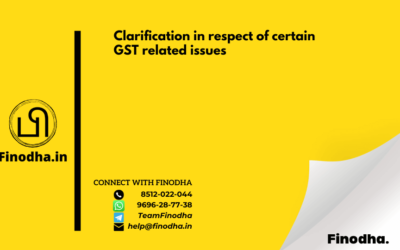 Circular No. 160/16/2021 – GST: Clarification in respect of certain GST related issues