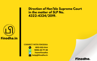 INSTRUCTION: 02/2019-20: Direction of Hon’ble Supreme Court in the matter of SLP No. 4322-4324/2019.