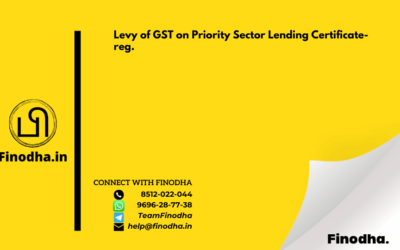 Circular No. 62/36/2018 – GST: Levy of GST on Priority Sector Lending Certificate-reg.