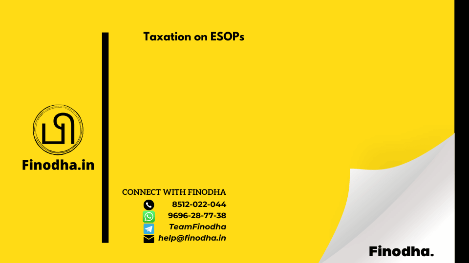 Taxation on ESOPs