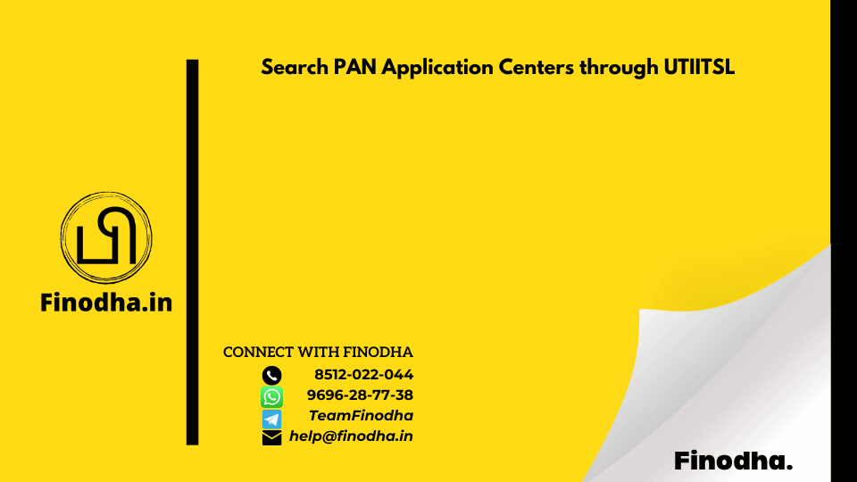 Search PAN Application Centers through UTIITSL