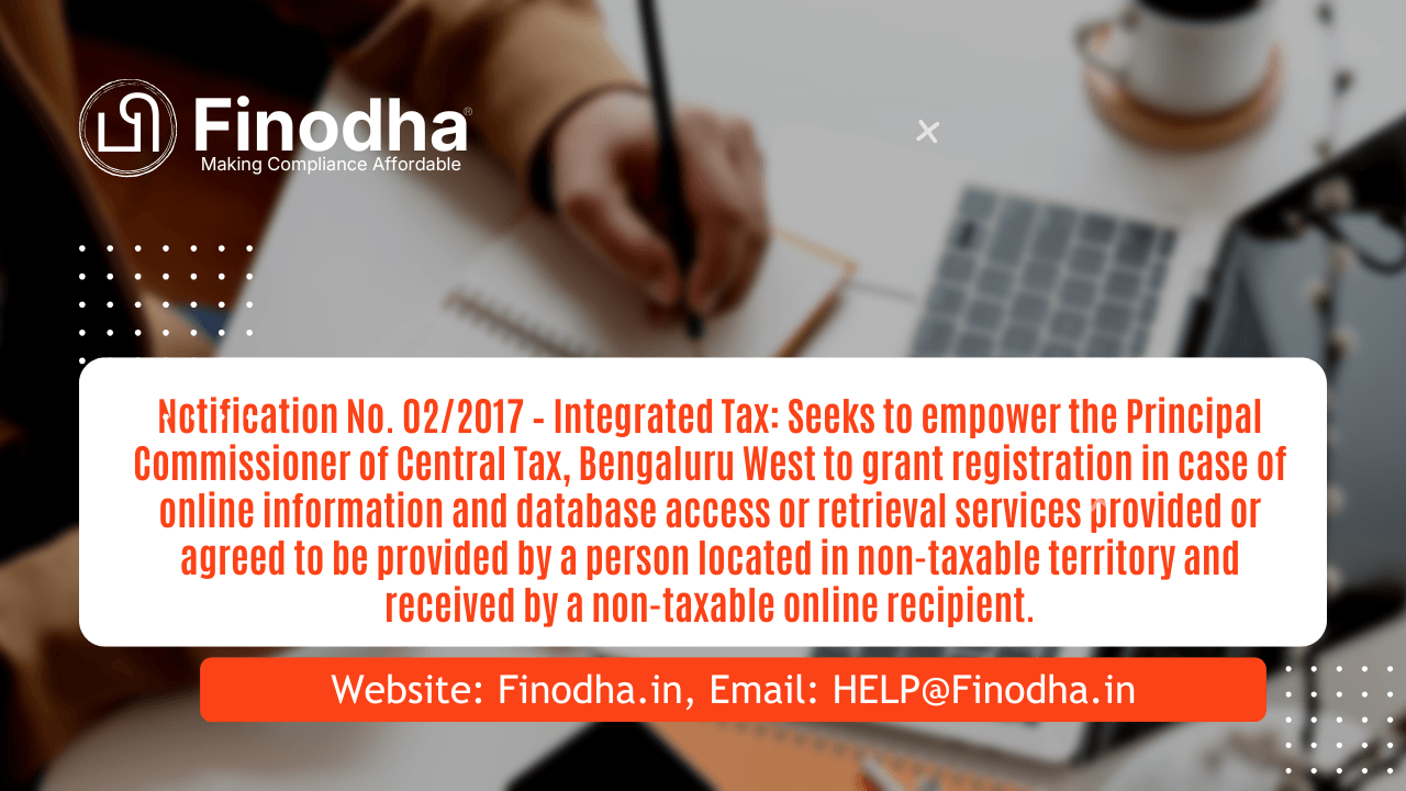 Notification No. 02/2017
