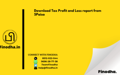 Download Tax Profit and Loss report from 5Paisa