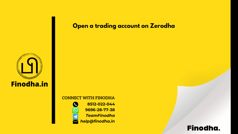 Open a trading account on Zerodha