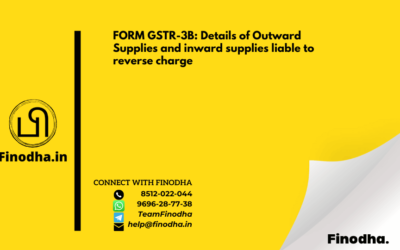 FORM GSTR-3B: Details of Outward Supplies and inward supplies liable to reverse charge