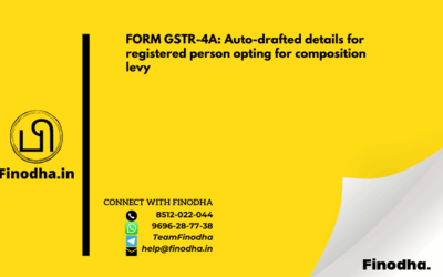 FORM GSTR-4A: Auto-drafted details for registered person opting for composition levy