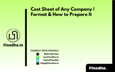 Cost Sheet of Any Company | Format & How to Prepare It