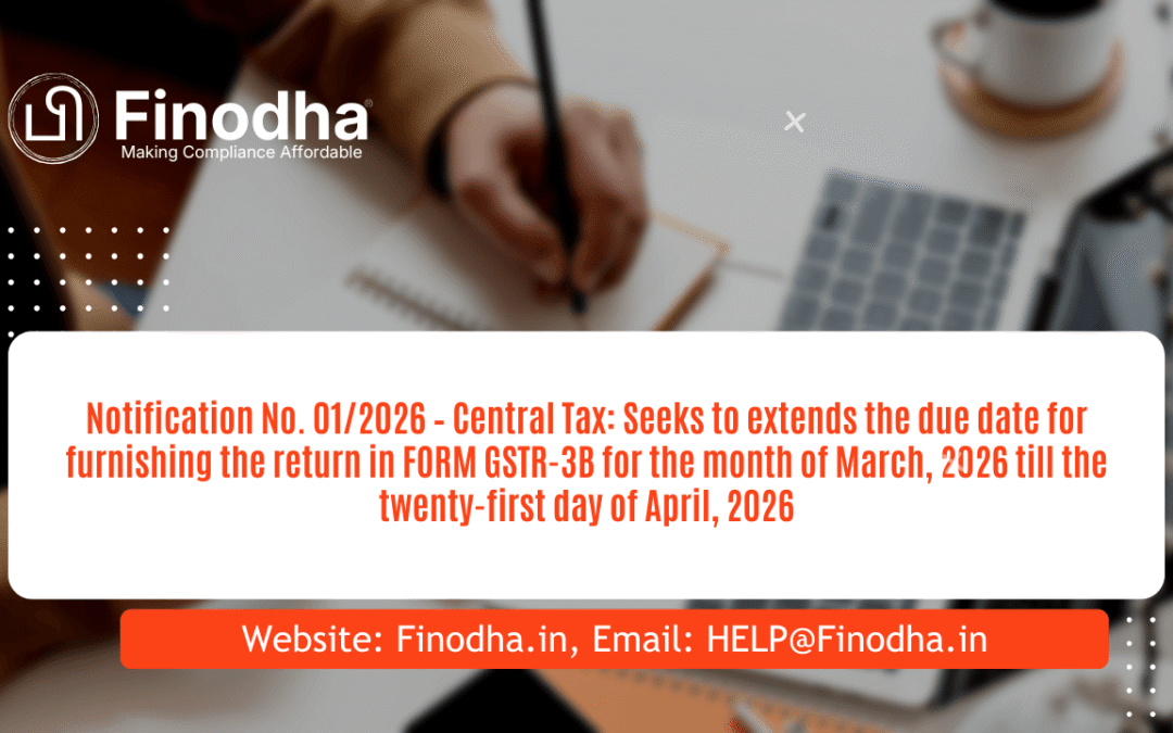 Notification No. 01/2026 – Central Tax Explained